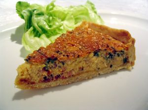 Quiche cu rosii si pui