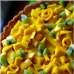 Tarta cu mango si kiwi