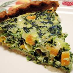 Quiche cu morcovi si spanac