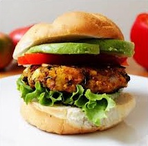 Burger vegetarian delicios