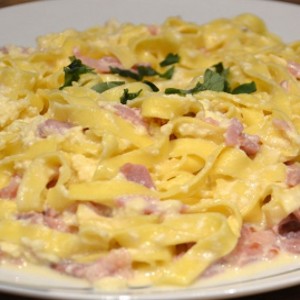 Tagliatelle carbonara