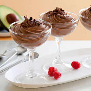 Mousse de avocado cu ciocolata